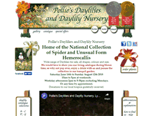 Tablet Screenshot of polliesdaylilies.co.uk